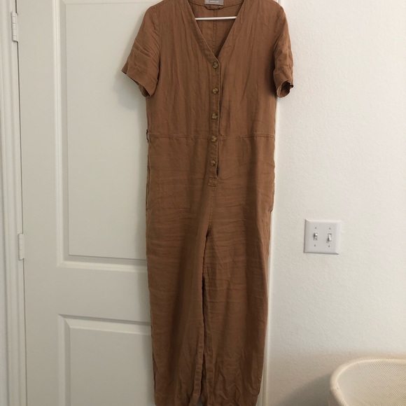 2 for $15 💞 Everlane Linen Short Sleeve Jumpsuit - Picture 5 of 6